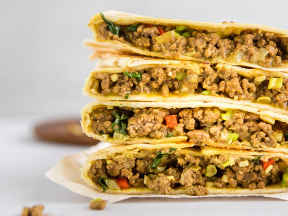 Asian-Style Beef Burritos Recipe