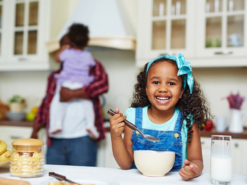 Dairy Alternatives for Kids | Girl Having Breakfast