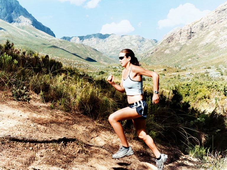 running on the road