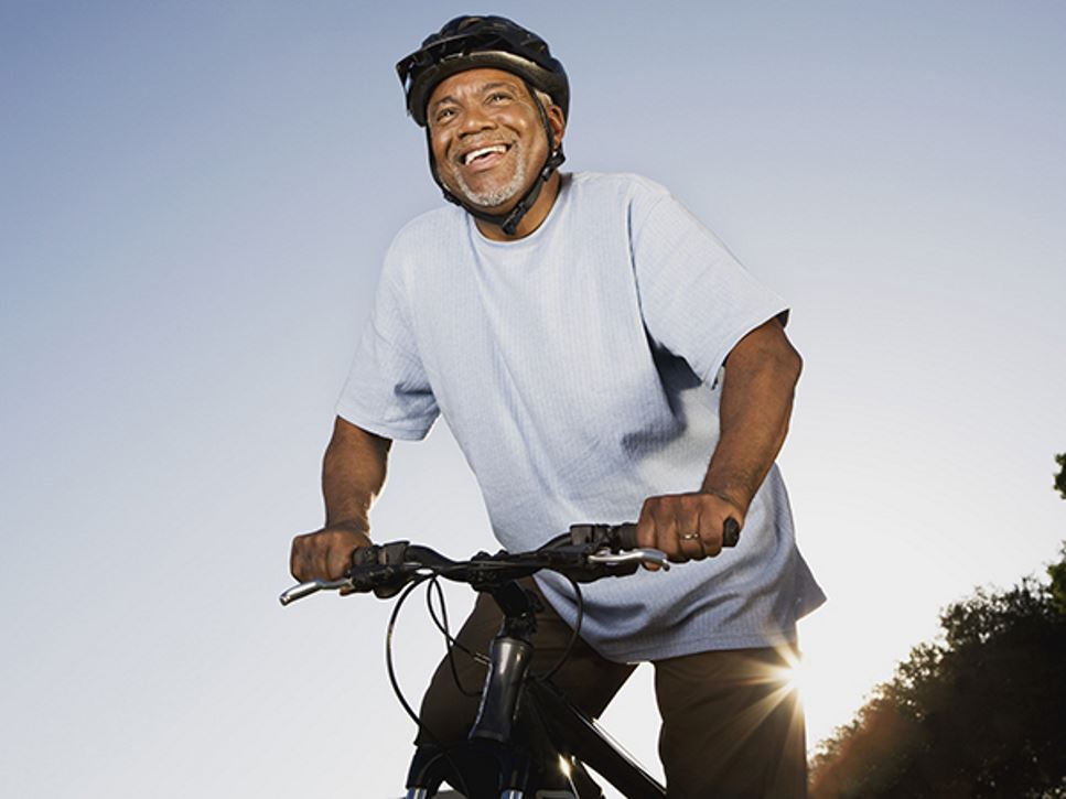 Senior man riding a bike - Can I Exercise if I Have Diabetes?
