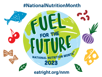 National Nutrition Month Blogger Badge