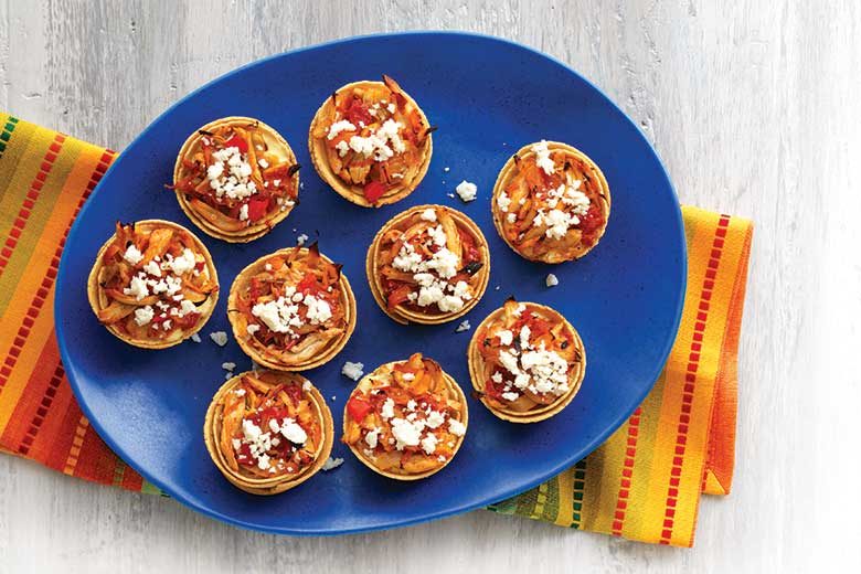 Baked Chicken Tortilla Cups
