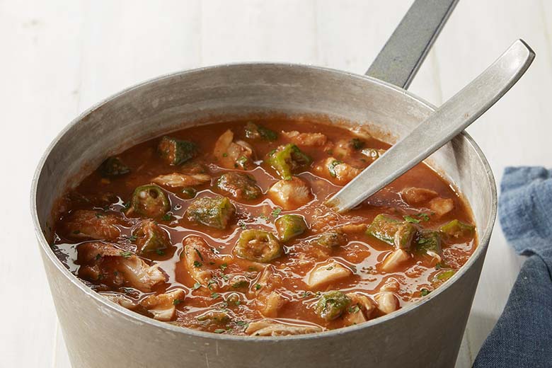 Chicken and Fish Soup with Vegetables
