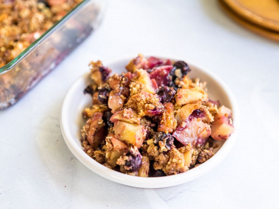 Apple Blueberry Crumble