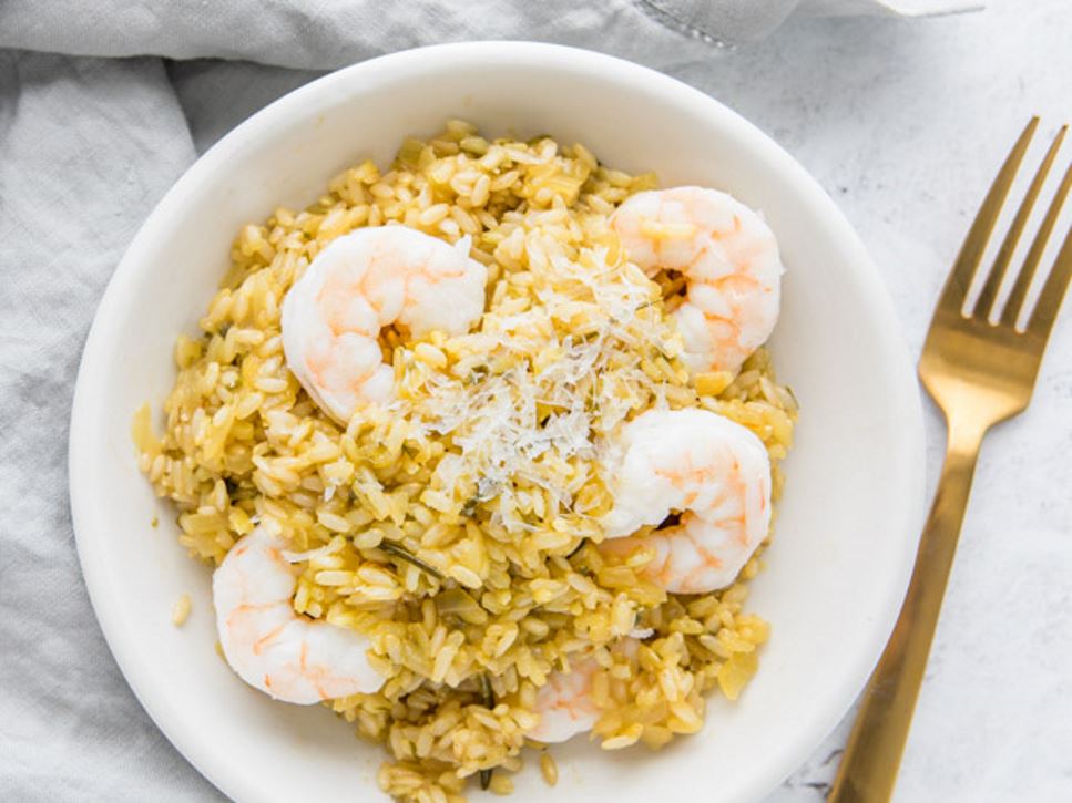 Shrimp risotto