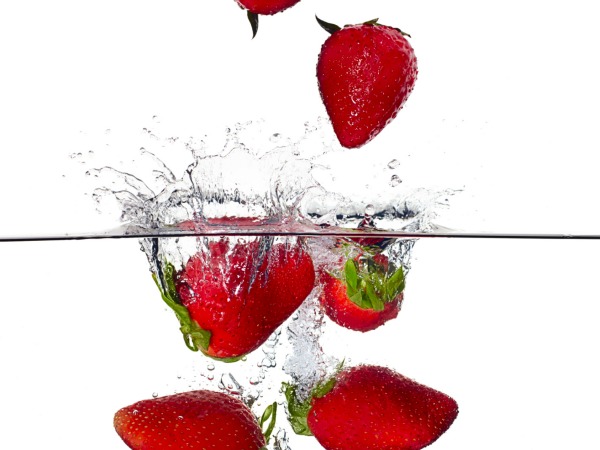 Strawberries in Water - Aguas Frescas de Frutas