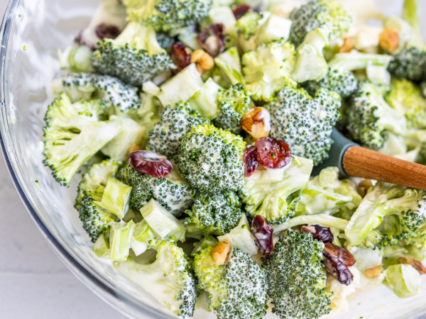 Lightened Broccoli Salad