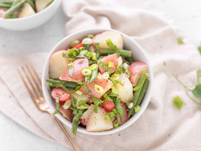 Red Potato Salad With Green Beans And Tomatoes Recipe