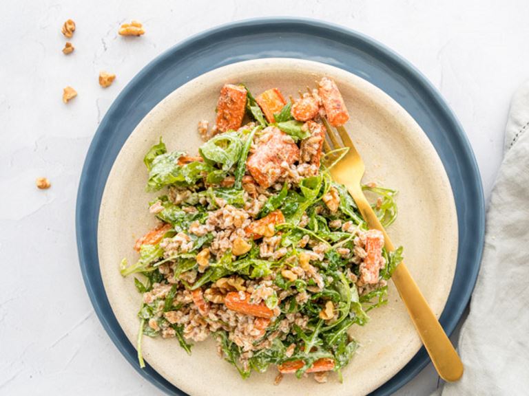 Roasted Carrot Farro Salad
