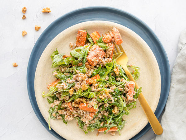 Roasted Carrot and Farro Salad Recipe