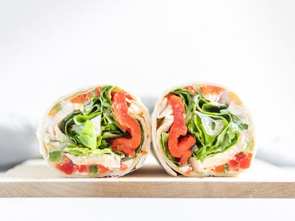 Zesty Chicken and Vegetable Wrap Recipe