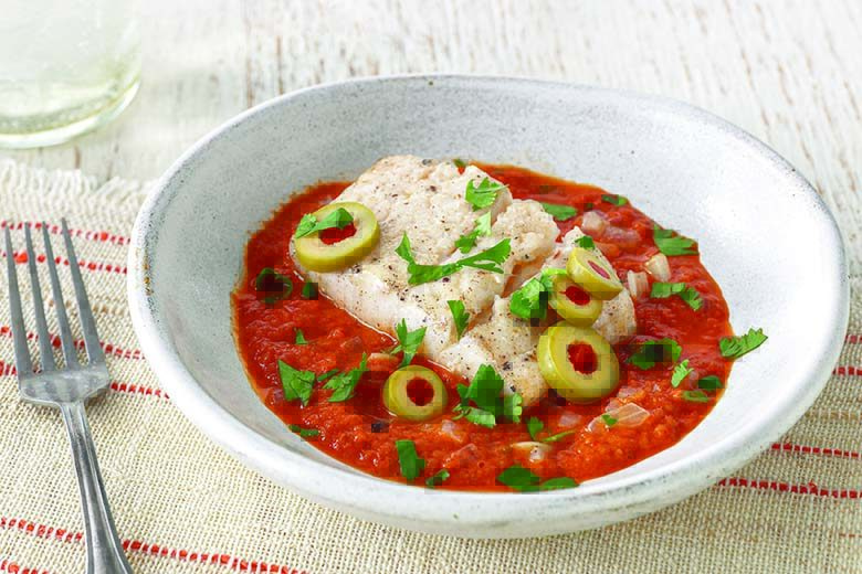 Sauteed Fish with Tomato-Pepper Sauce