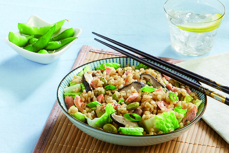 Miso Steamed Rice with Salmon Flake