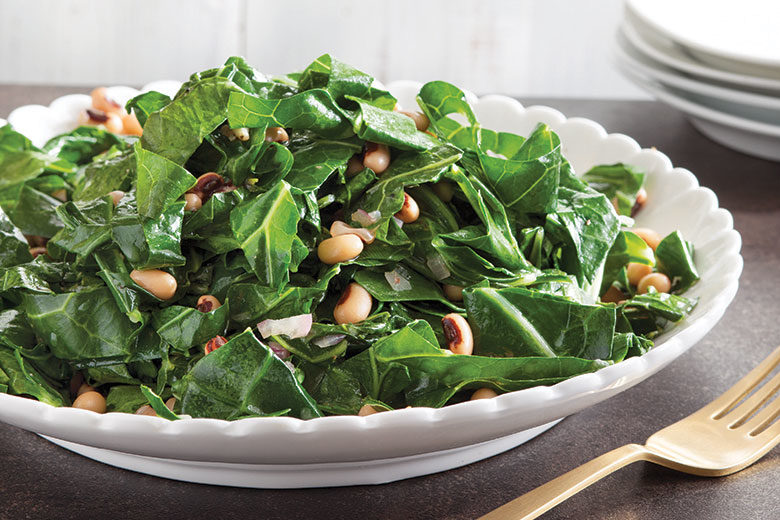 Warm Collard and Black-Eyed Pea Salad
